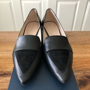 Cole hann markle skimmer- black leather